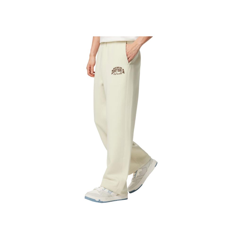 Li-Ning Loose Fit Letter Embroidery Pattern Knitted Sports Pants Men Bottoms AKLV907-1