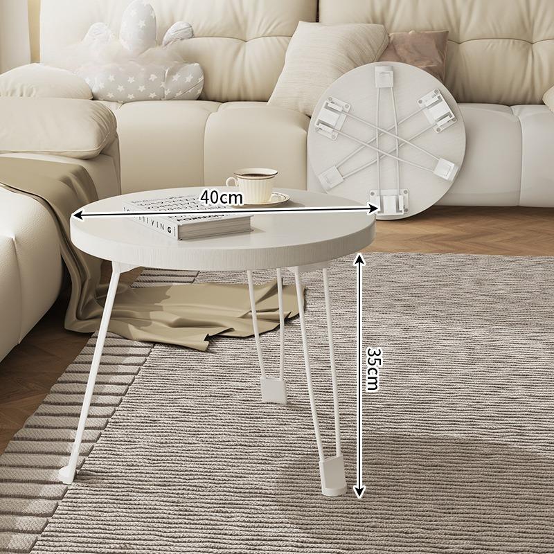 Folding Coffee Table Round Side Tables Minimalist Modern Table Multifunctional Portable Simple Living Room Small Sofa Tables