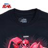 EVERSOUL Mobile Suit Gundam Short Sleeve T-Shirt, Red Comet, Char's Zaku, Mobile Suit, Zeon Forces, Men's, Black, Size L [Parallel Import]
