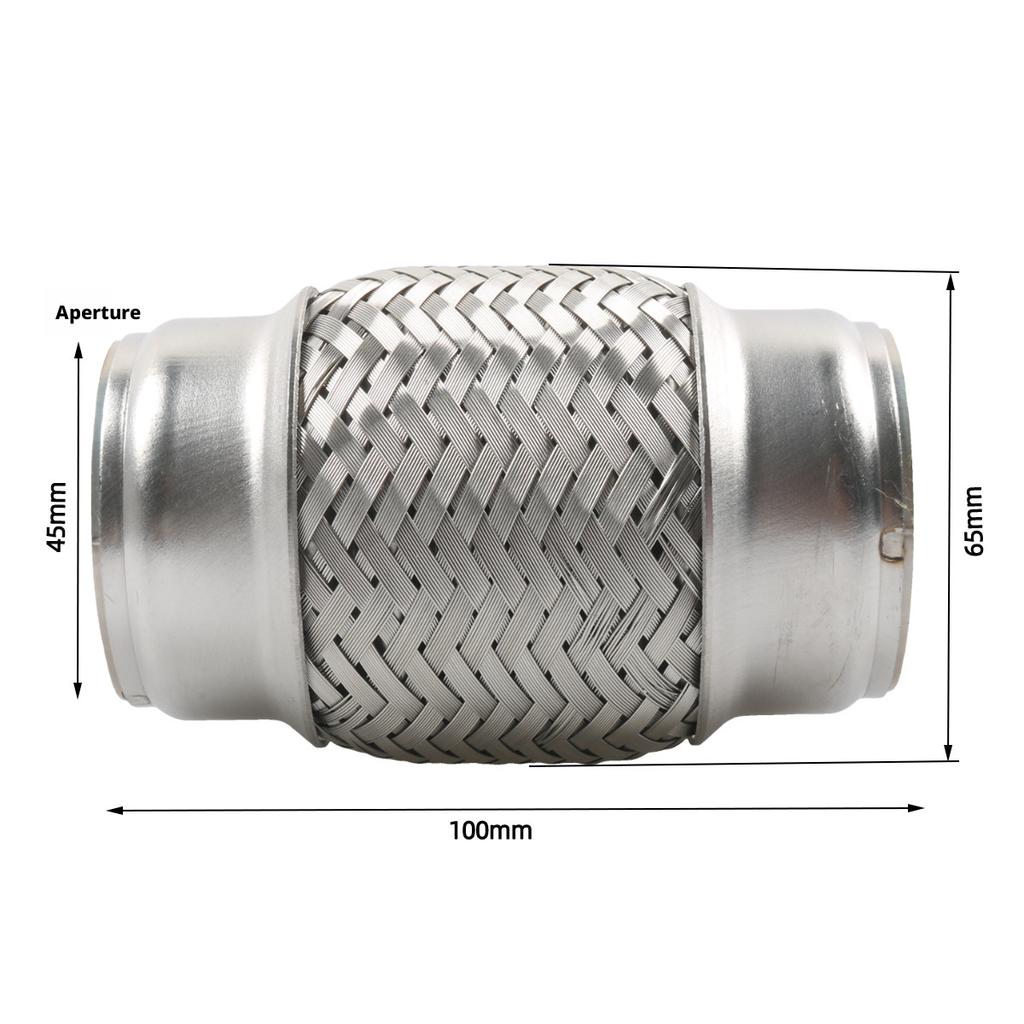 4-Inch (102 mm) Large-Diameter Exhaust Flexible Bellows Connector for Commercial Vehicles and Generators