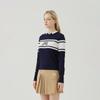 MARTINE GOLF Logo V Neck Pullover_Navy