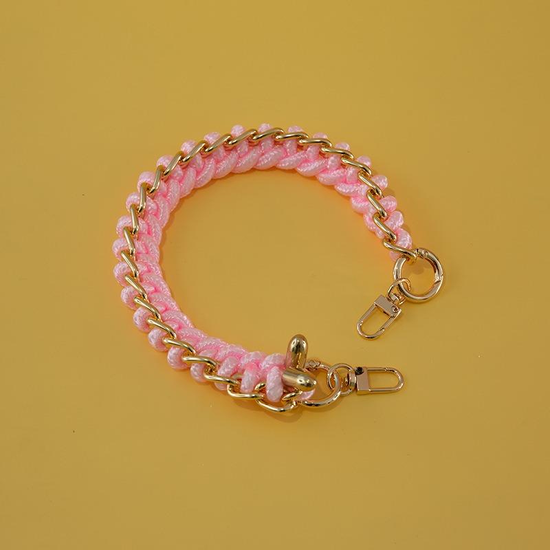 DIY Lady Handbag Braided Bag Straps Handmade Rope Woven Design Short 40cm Length Bag Strap Easy Matching Chain Shoulder Bag Belt