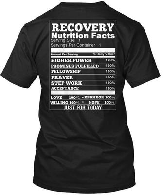 RECOVERY Tee T-Shirt Hergestellt in den USA Größe S bis 5XL Unisex T-Shirt
