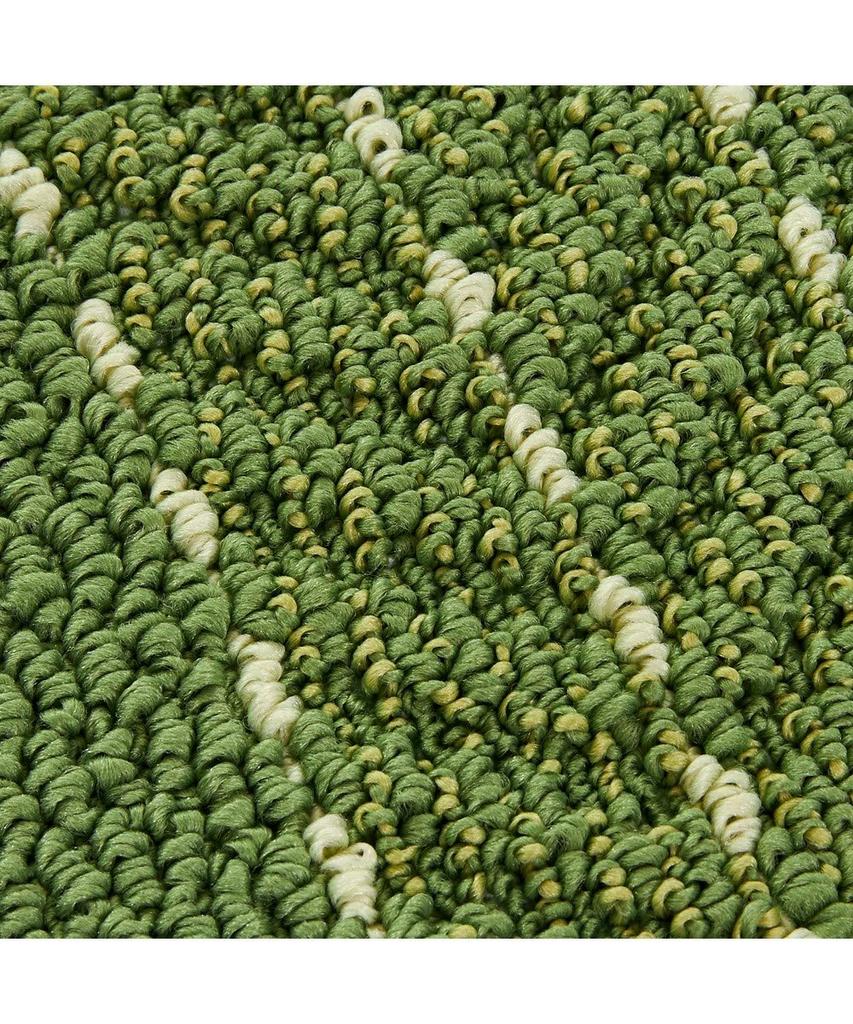 Kitchen Mat That Folds Up Small and Is Easy To Yutosei Herringbone 60 X 180 Green [Nissen] Japanese-made Wash, (approx.) Cm,