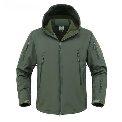 Military Shark Skin Soft Shell Jackets Men Tactical Windproof Waterproof Jacket Men Army Combat Jackets Mens Hooded Bomber Coats