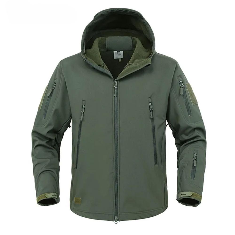 Military Shark Skin Soft Shell Jackets Men Tactical Windproof Waterproof Jacket Men Army Combat Jackets Mens Hooded Bomber Coats