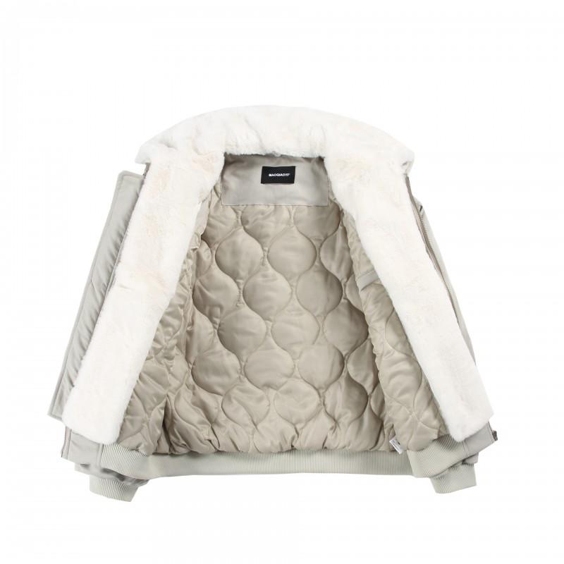Unisex Oversized Winter Cotton Coat With Removable Fleece Collar Japanese Retro Style Warm Thick Parka Men Women