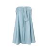 Women's Spring New Fashion Spice Girl Street Satin Tube Top Straps Solid Color Sleeveless Dress