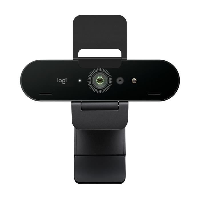 Webcam - 4K, Full HD 1080p - Logitech - Brio Stream - 90 FPS - Autofocus - Microphone - Black