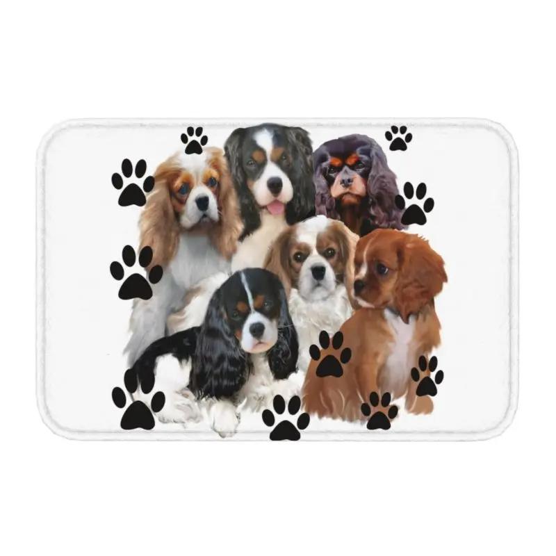 Dabbing Cavalier King Charles Spaniel Χορός Dab Πατάκι Εισόδου Εμπρός Αντιολισθητικό Εσωτερικού Χώρου Απορροφητικό Πατάκι Σκύλου Είσοδος Δωματίου Χαλί