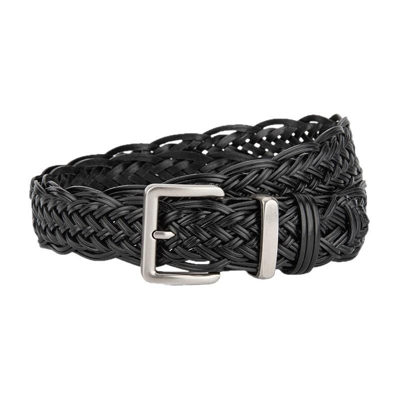 Women's Hand-woven Without Punching Ladies' Decorative Belt European and American Fashion Classic Versatile Dress for Women's Waist Belt