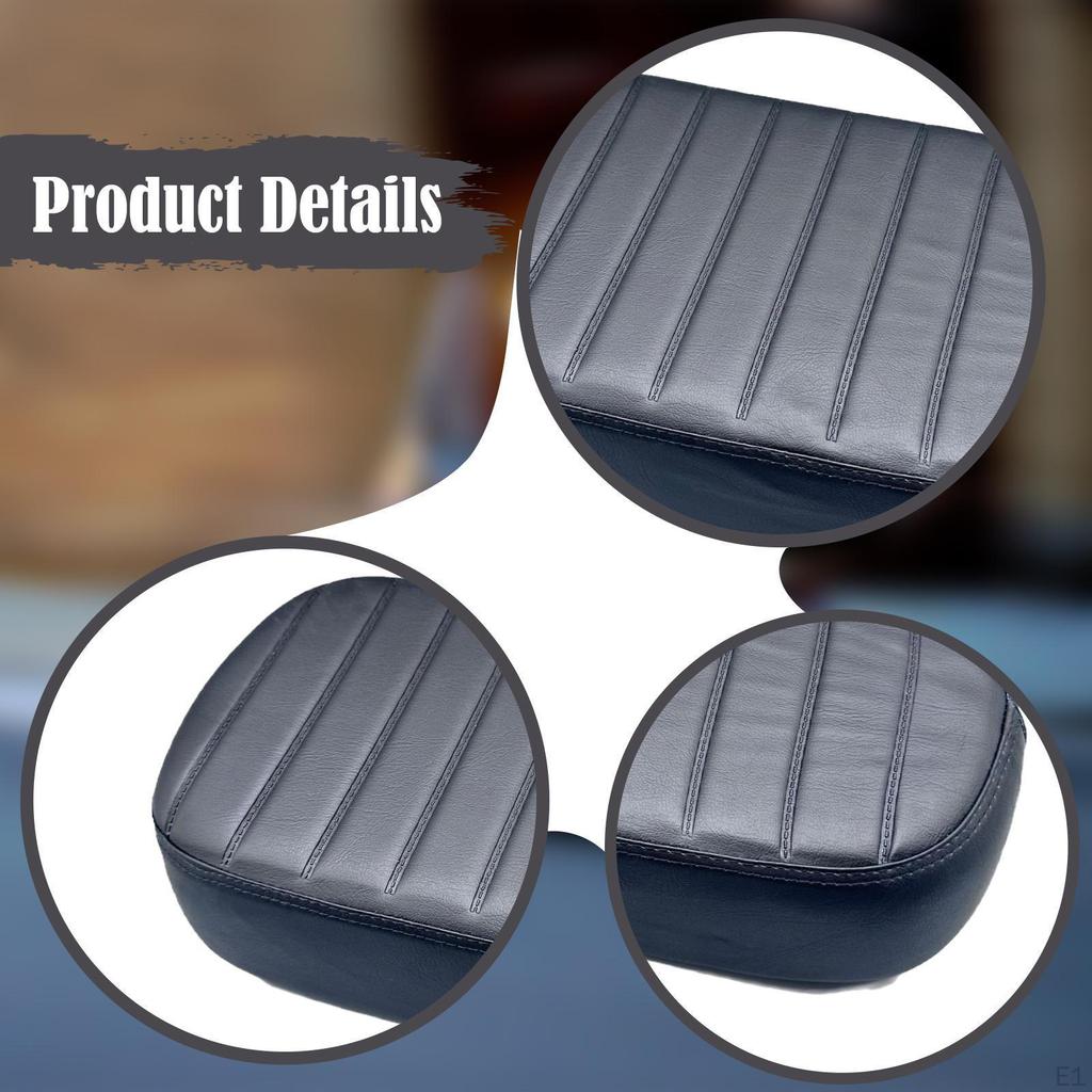 Bemannter Kissen Fahrrad Rücksitz Outdoor Einfach zu Installieren Regendicht Reisezubehör PU-Leder