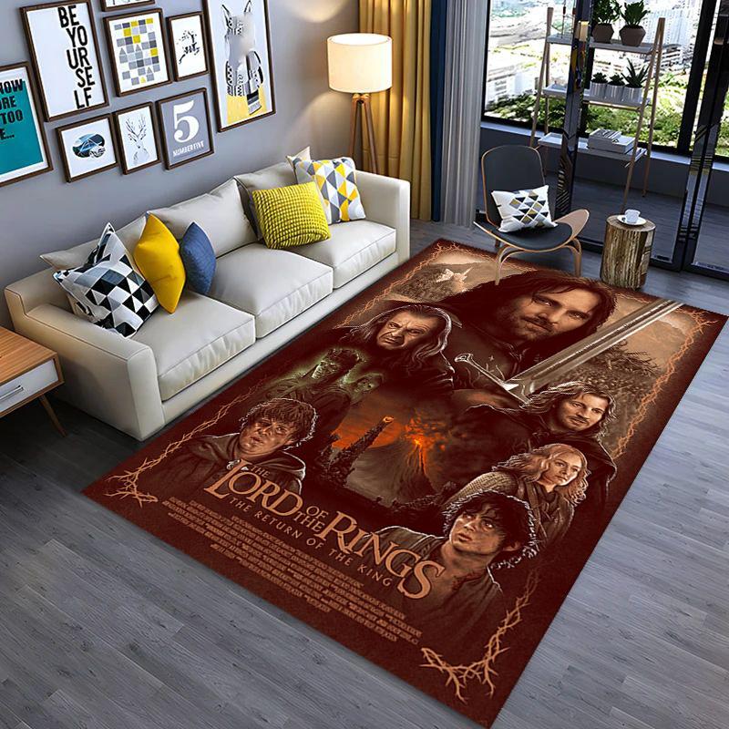 Middle-earth's Epic Saga carpet Living room and bedroom mats Suitable for all seasons Bathroom mat Art Protective pad