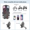 360° Rotatable Phone Mount with One-Key Lock for Bicycle and Electric Scooter