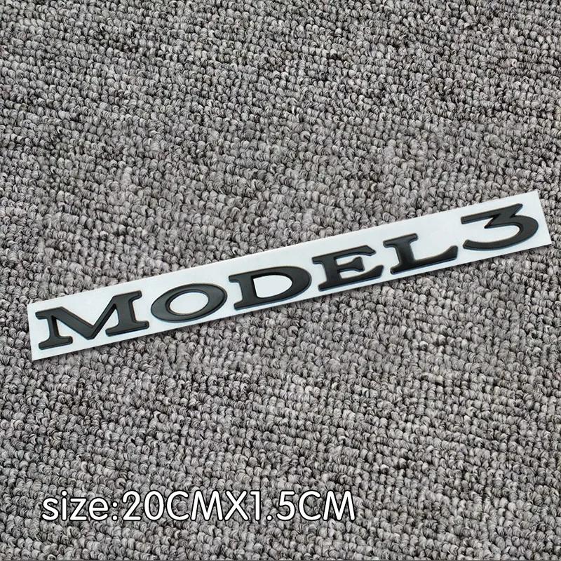 3d ABS Chrome Red Black Logo Model 3 Y X S Emblem Letters Nameplate Car Trunk Badge Decal For Tesla Model3 XYS Model number labe