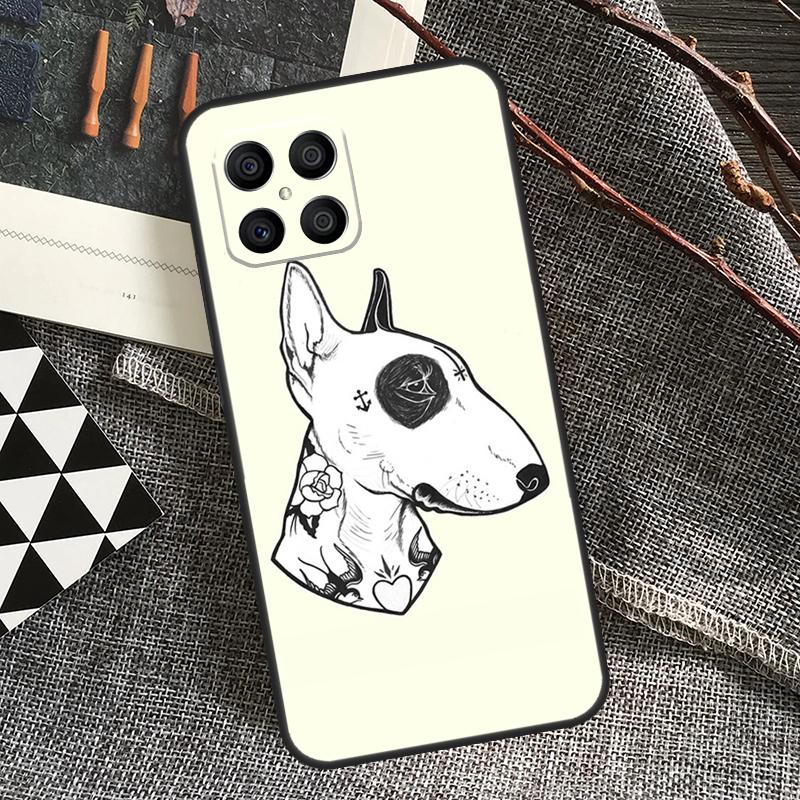 English Bull Terrier Dog For Honor Magic 6 Pro Magic 5 Lite 50 70 90 Lite X6 X7 X8 X9 X6a X7a X8a X9a X8b X9b Case