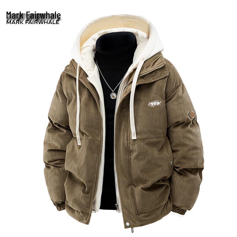 

Мужская ретро-пуховая куртка-пуховик с капюшоном Mark Hua Fei M