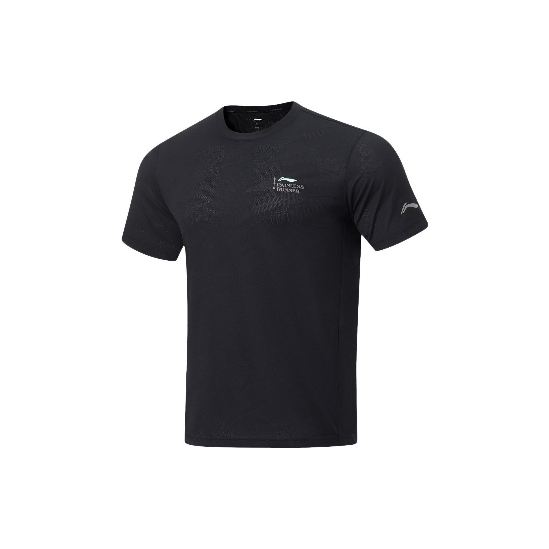 Li-Ning Daily Running Tee  Black  Men s ATST519-1 L
