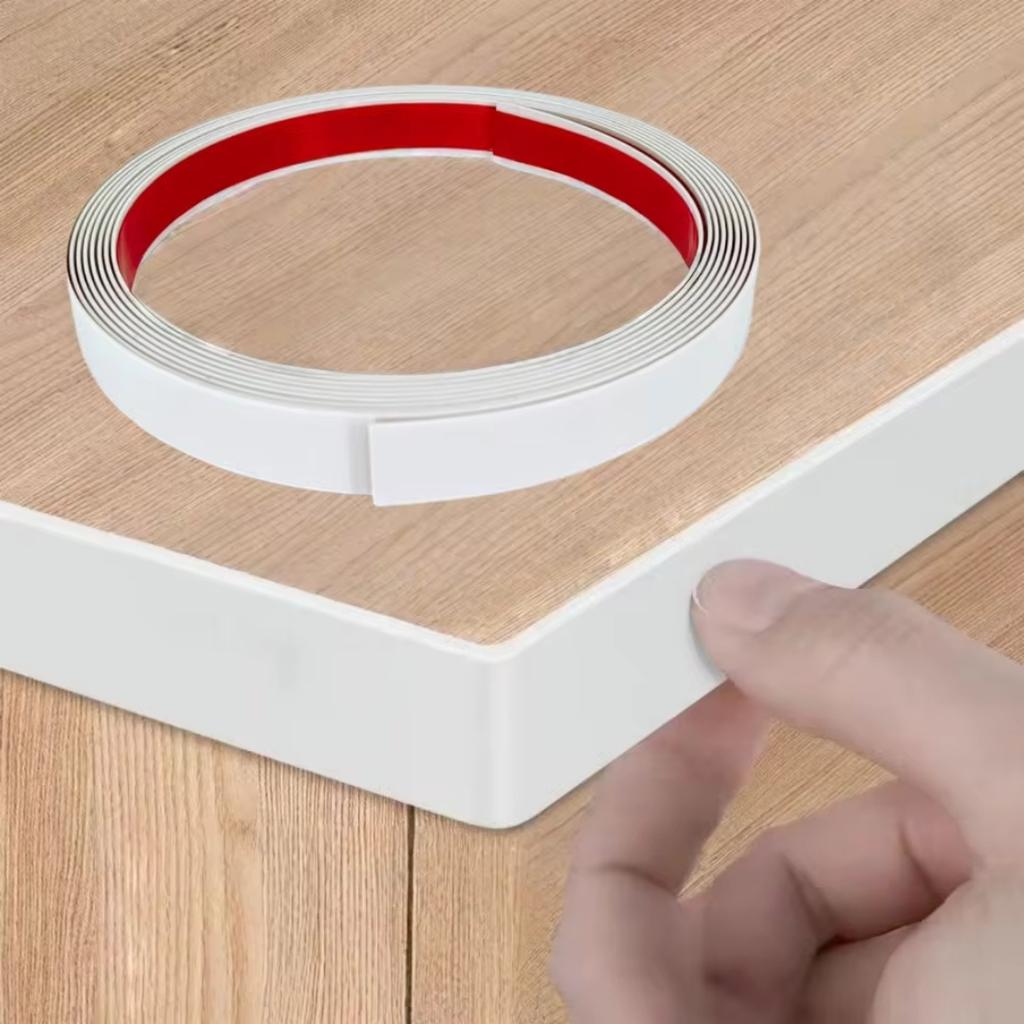1pc 10m/393.7in Edge Band Stickers Self-adhesive Decorative Strips Edge Banding for Furniture Table Cabinet Board Covering Wood