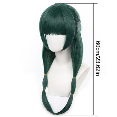 Maomao Cosplay Perücke Die Tagebücher der Apothekerin Cosplay Perücke Dunkelgrünes Haar Holloween Party Hitzebeständige Synthetikperücken Cos Accessor