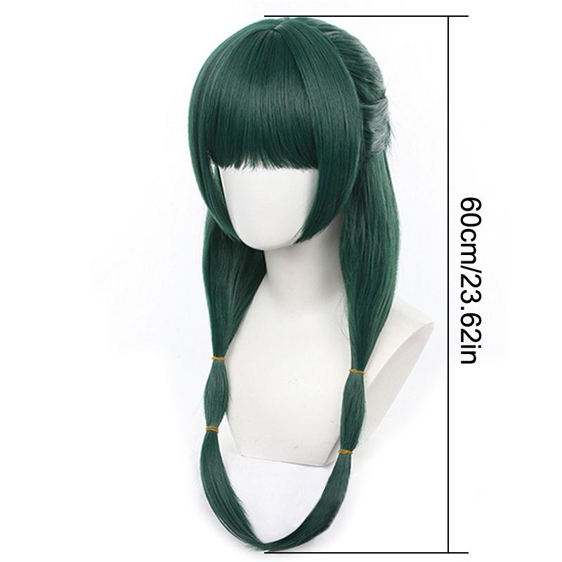 Maomao Cosplay Wig The Apothecary Diaries Cosplay Wig Dark Green Hair Holloween Party Heat Resistant Synthetic Wigs Cos Accessor
