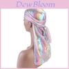 Bandană Laser Turban Pălărie pentru Bărbați Femei Cu Paiete Curcubeu Headwrap Și Potrivire Reglabilă