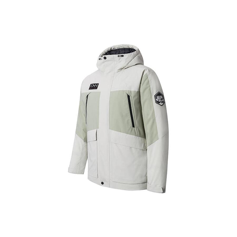 Anta Variety Training Collection Coat Men s Grass Winter Gray/Pine Gray Green 152347958-1 M
