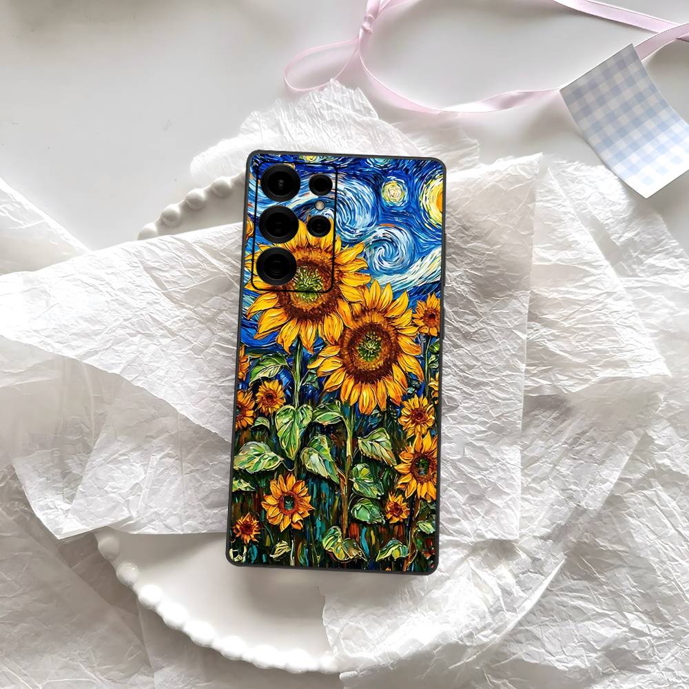 Van Gogh Starry Sky Phone Case For Samsung S 24 Fe 25 Ultra Plus 20 Lite 21 30 22 23 24 22 Ultra 5G Fundas