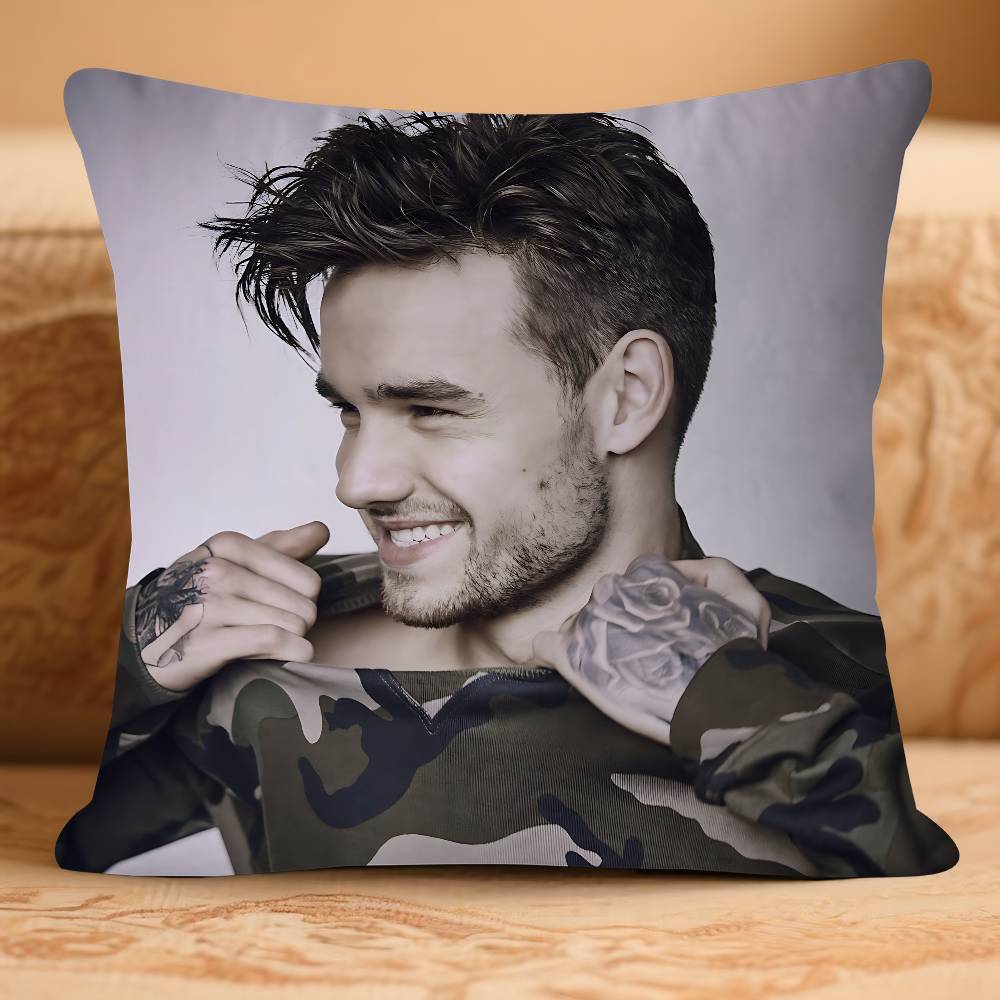 Singer L-LiamS P-Payne Personalized Picture Text Home Decorative Pillows Household Gifts 45x45cm