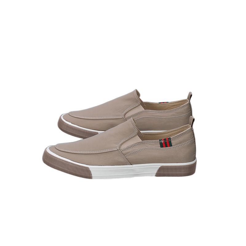 Large Size Men's Canvas Shoes Lightweight and Breathable Casual Slip-On Loafers Wide Cloth Shoes Old Beijing Cloth Shoes