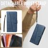 Line Leather Case For iPhone 17 16 15 14 13 12 11 Pro Max Plus Mini Air Phone Case Flip Wallet Card Slot Stand Phone Book Cover