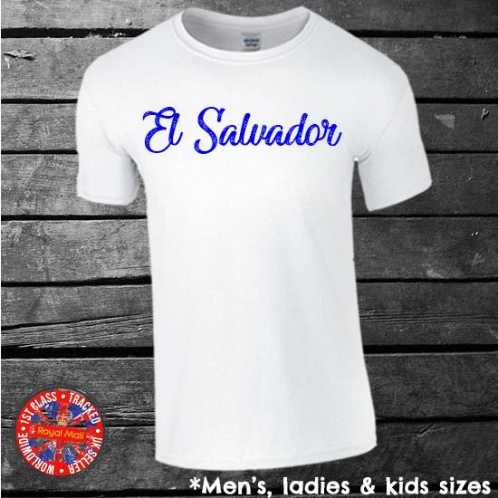 El Salvador t-shirt, Sport, Holiday, Pride, Events, Gift, Mens, Ladies, Kids, S