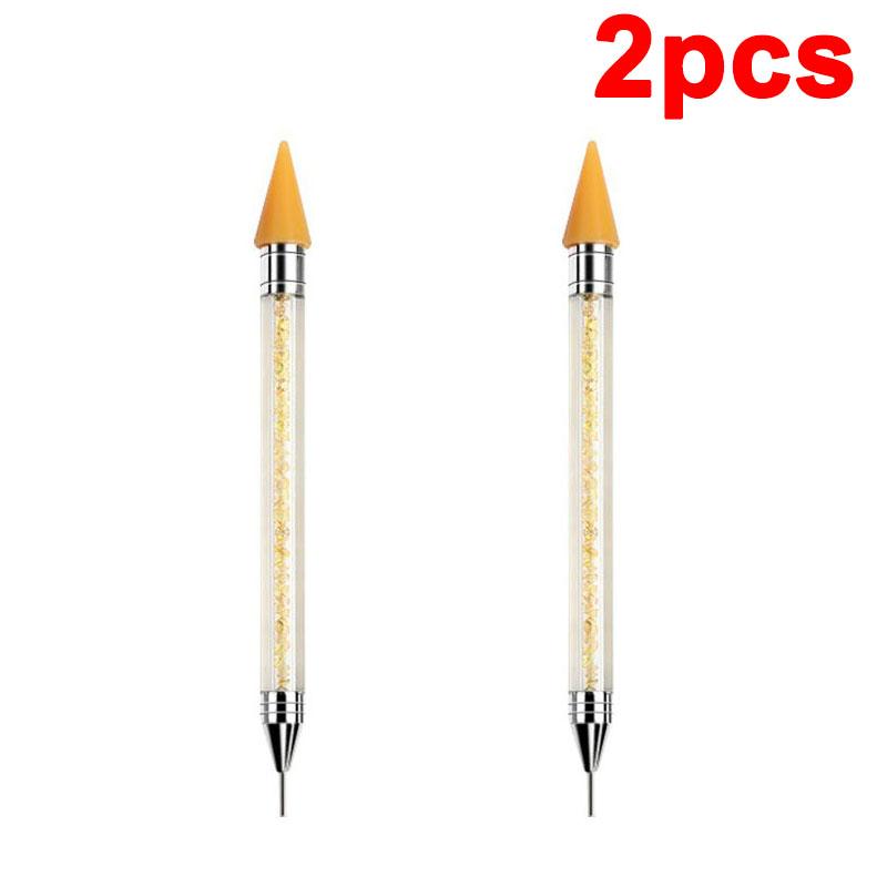 Rhinestone Applicator Pencil Nail Dot Rod Rhinestone Picker Wax Pen Diamond Picker Stick for Rhinestones Dotting Tool DB04