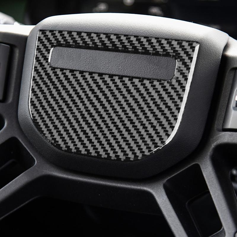 For Land Rover Defender - Auto Car Driving Wheel Decal Trim Cover Sticker Carbon Fiber Decoration Interior Accessories