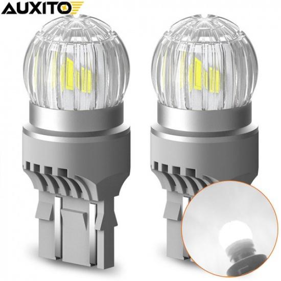 AUXITO 7443 992 LED White Reverse Back Up Turn Signal Light Bulbs Kit CANbus X2