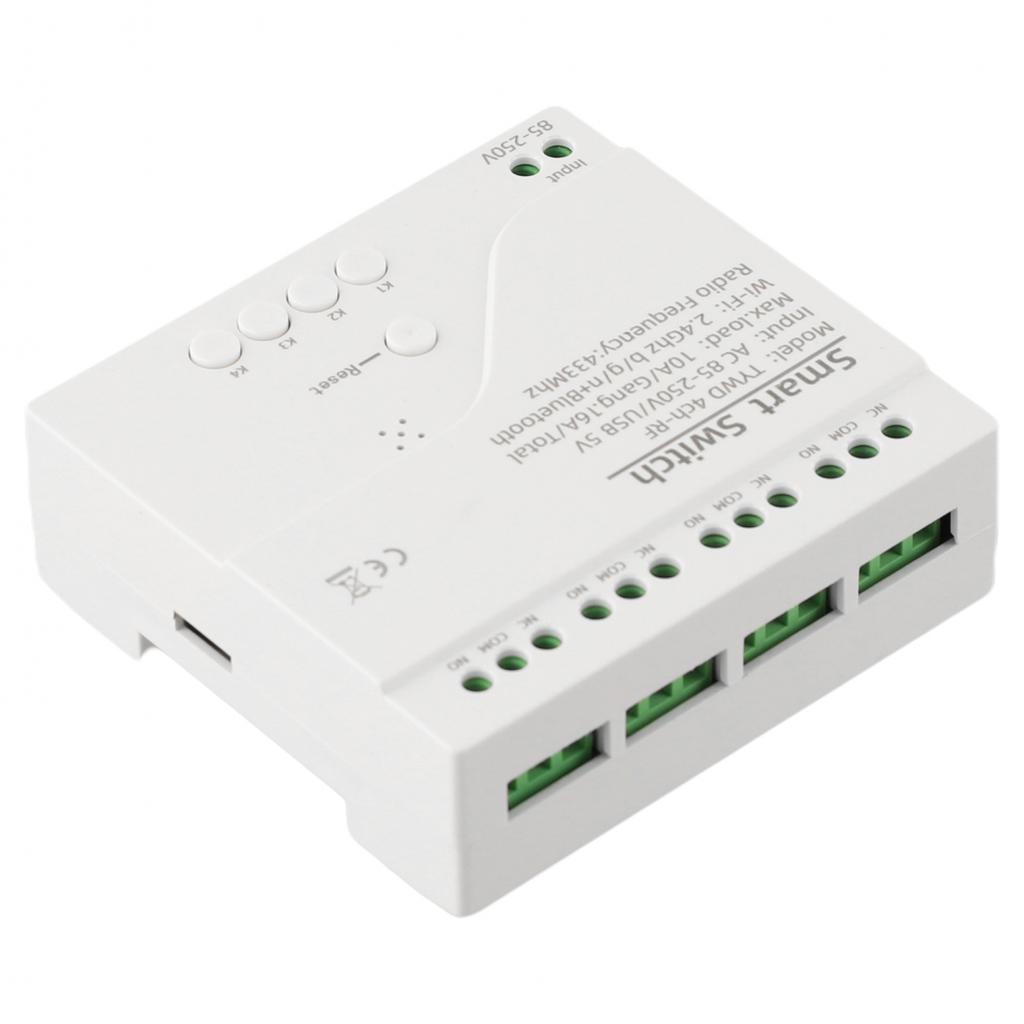 Έξυπνος Για Tuya Μονάδα Ελέγχου WIFI RF Διακόπτης 4 Καναλιών Μονάδα Ρελέ Διακόπτης