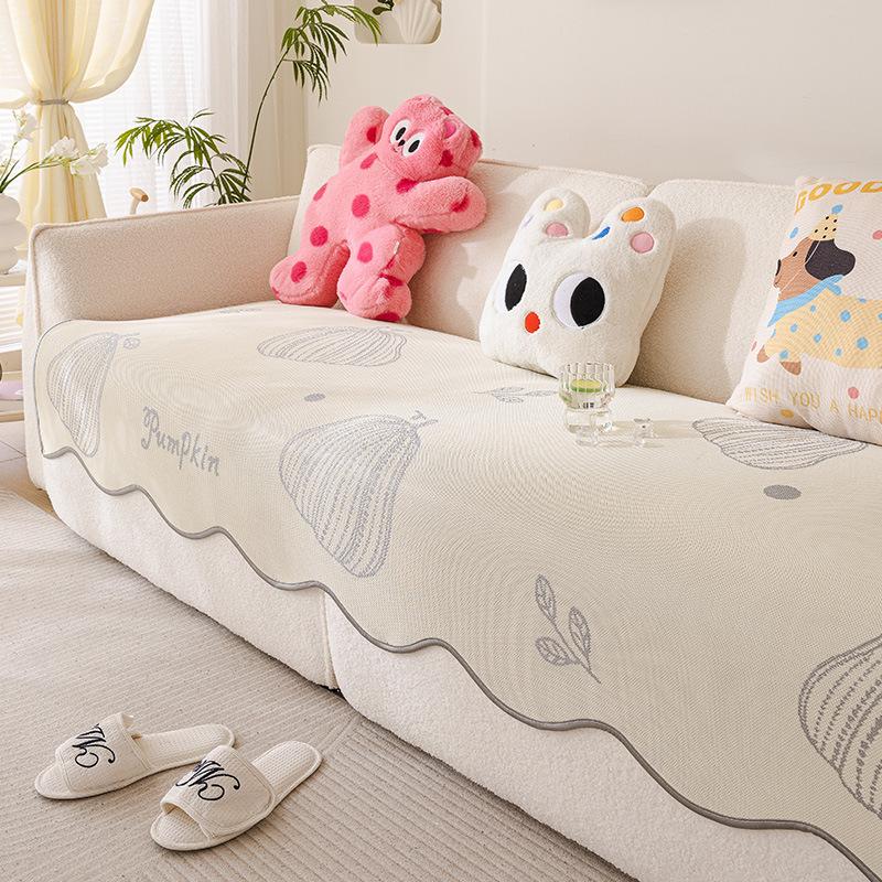 Special-Shaped Ice Silk Sofa Cushion  New Summer Mat Leather Sofa Seat Cushion Non-Slip Four-Season Universal Sofa Cover