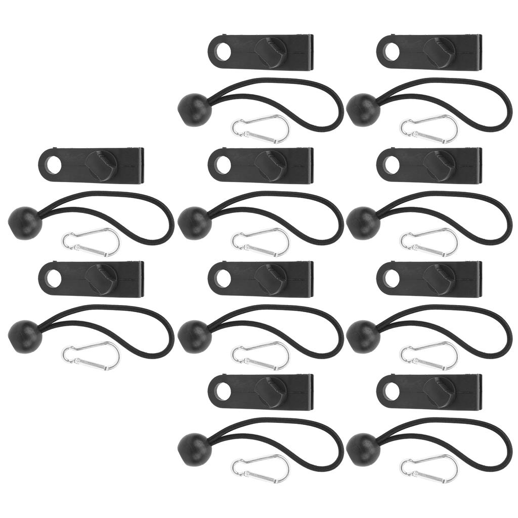 10pcs Clip Point de Traction Tente Crochet Camping Extérieur Boucle Pince Corde Coupe-vent Accessoire Tente