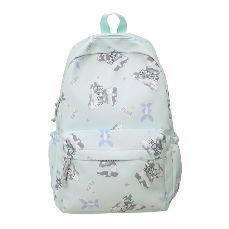 New small fresh junior high school college student schoolbag simple casual large capacity women's backpack light travel backpack
