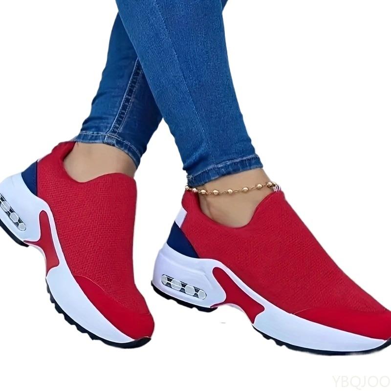 Large Size Spring and Autumn Fashion New Comfortable Casual Women's Sports Shoes Shallow Mouth Low Top Thick Soled Women's Shoes