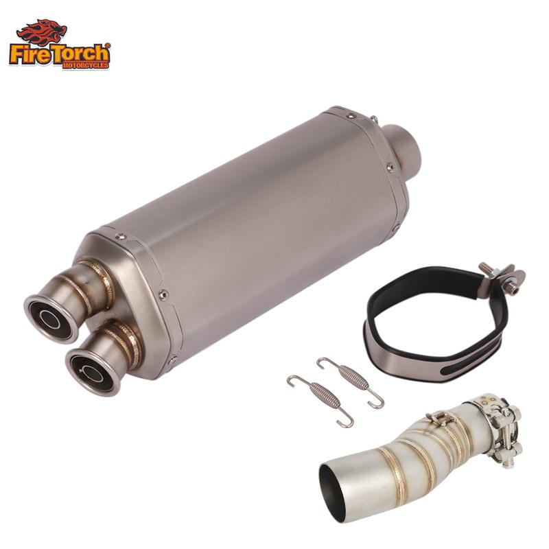 For CFMOTO 450MT 450 MT IBEX450 IBEX 450 2024 2025 Motorcycle Exhaust Escape Moto System Mid Link Pipe With Muffler DB Killer