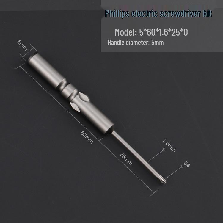 Hardened 5mm Magnetic S2 Steel Phillips Electric Screwdriver Bit Set
