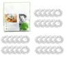 Reusable Aluminum Foil Food Covers Set of 60 Pieces Household Food Grade Stretchable Foil Lids for Bowls Containers and Plates