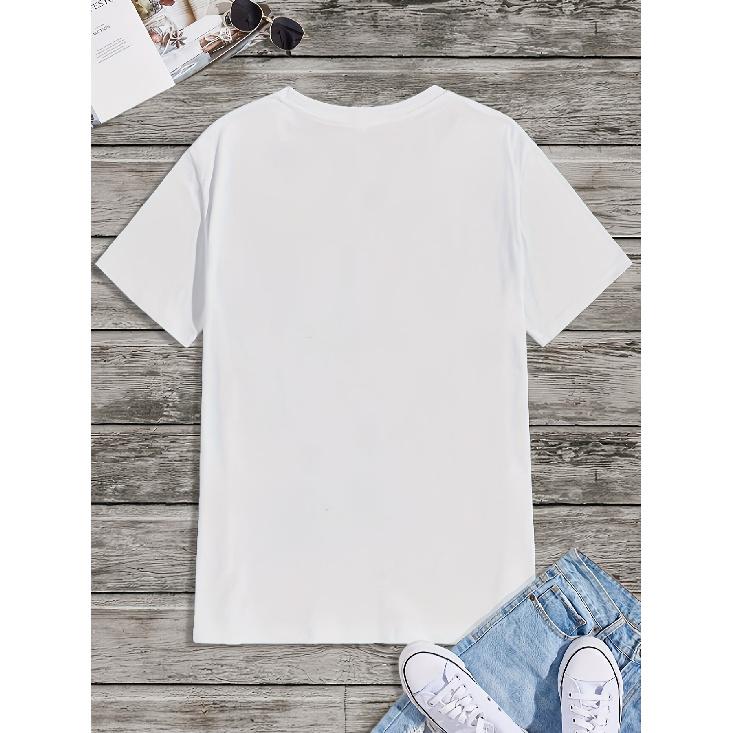Men'S 100% Versatile Round Neck Short Sleeve T-Shirt For Summer Casual Wear With Print Design