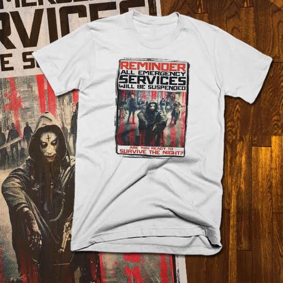 

Horror movie t-shirt Halloween Classic Evil darkness goth Zombie Massacre purge XL