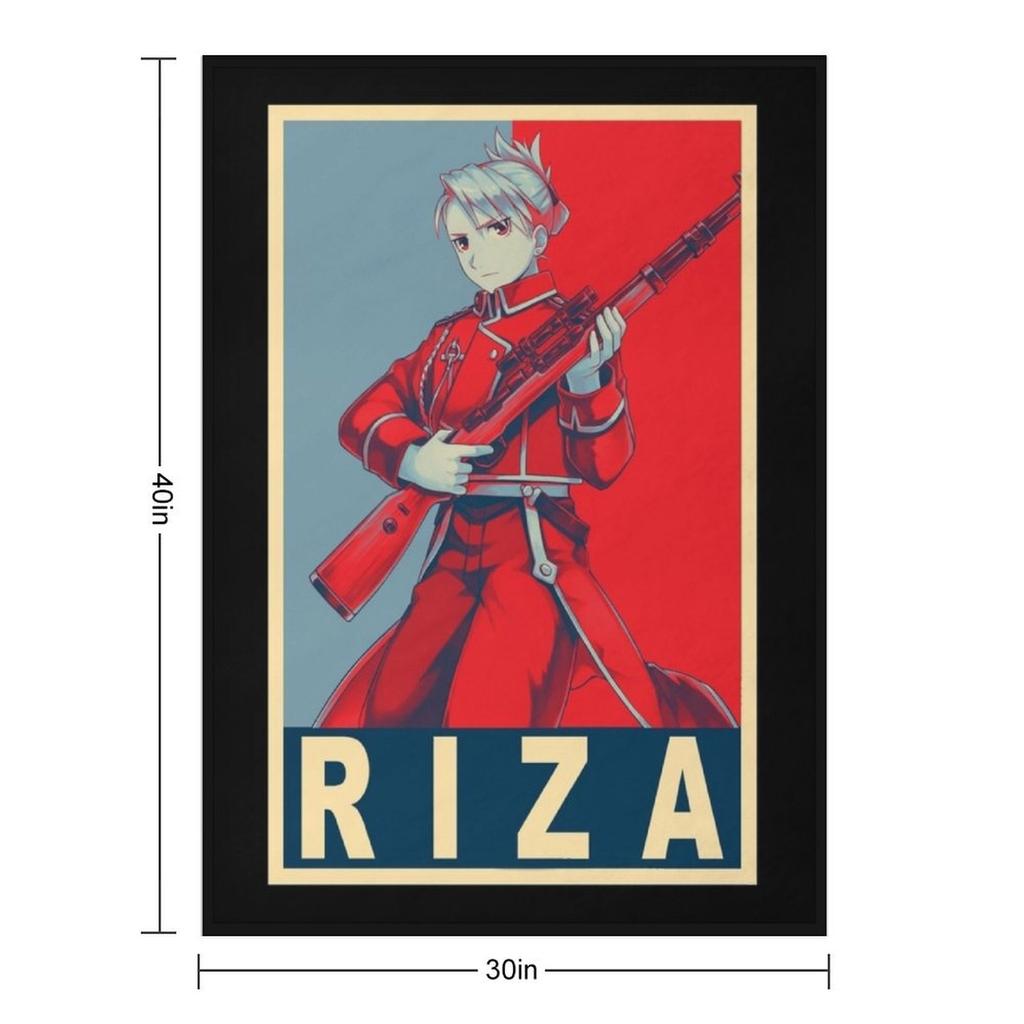 Hawkeye Riza - Poster Throw Blanket Retros Warm Wednesday Thermal Blankets