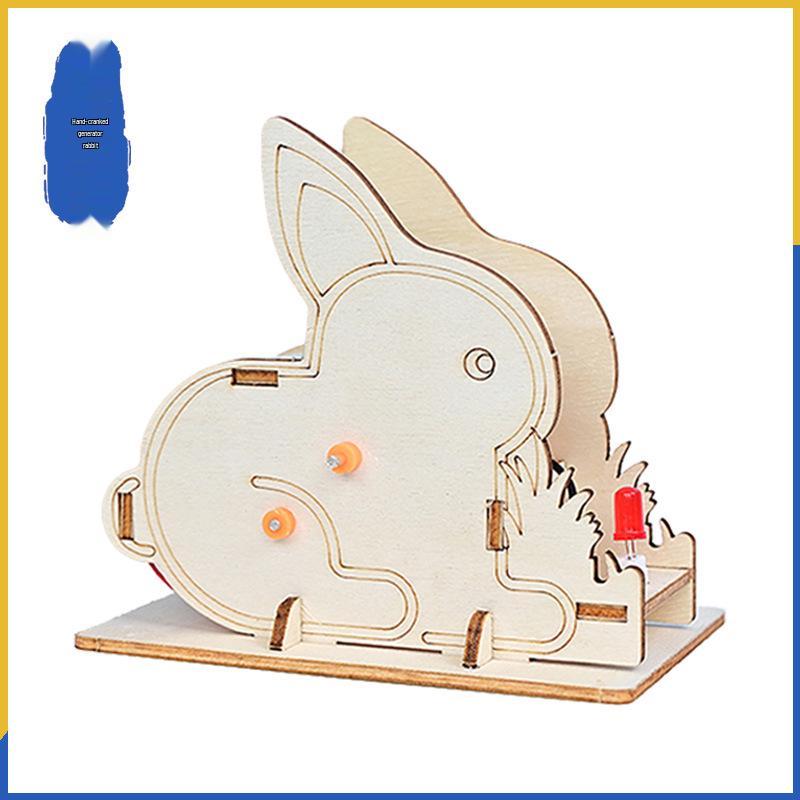 Hand-Crank Generator DIY Science Kit: Educational Small Experiment Kit for Creative Invention