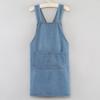 Portable Thick Washed Denim Apron Oil-Proof Wear-resistant Kitchen Apron Breathable Cooking Apron Restaurant