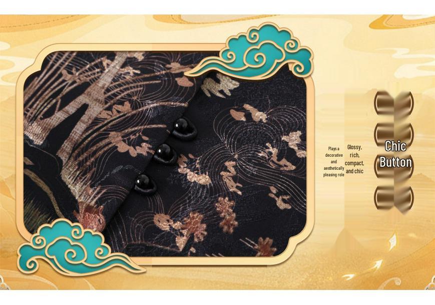 Stylish Chinese Frog Button Vest for Middle-Aged & Elderly Women - Grandma's Spring & Autumn Stand Collar Wear