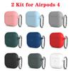 Kit Case For Apple Airpods 4 Case Earphone Accessories Soft Silicone Protective Cover Silicone for Apple Air Pods 4 Case